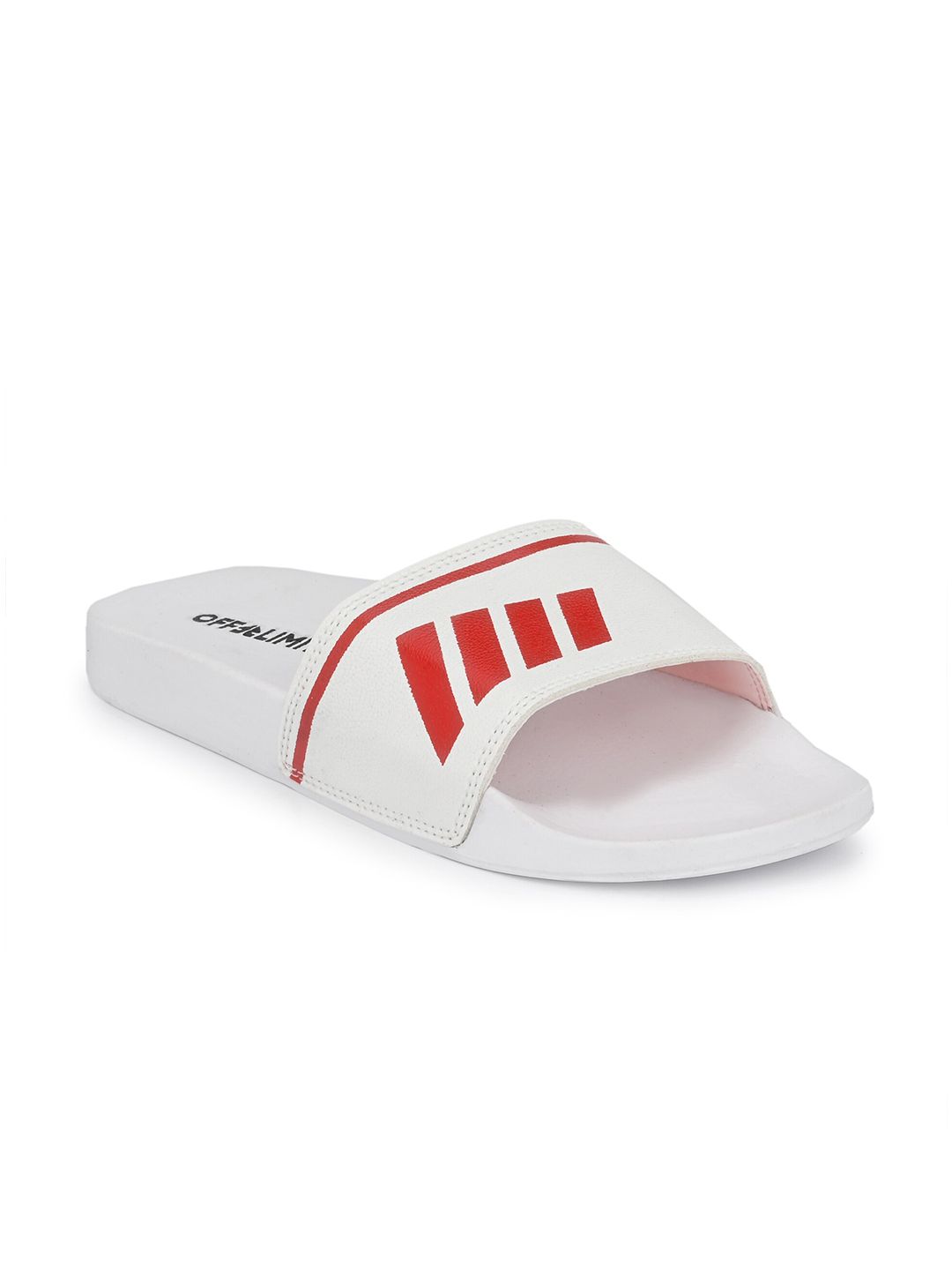 OFF LIMITS Women White & Red Sliders Price in India