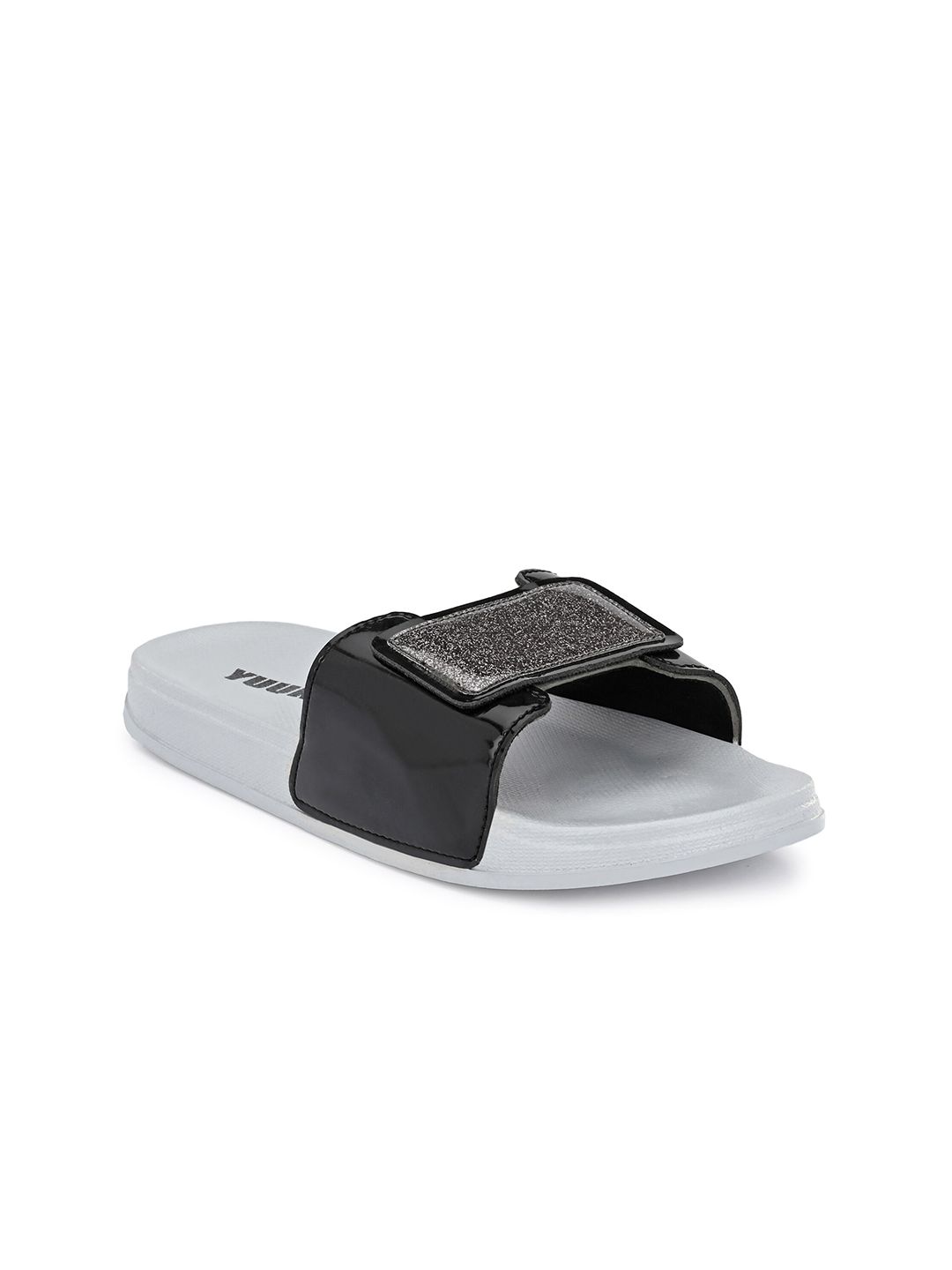 Yuuki Women Silver-Toned Sliders Price in India