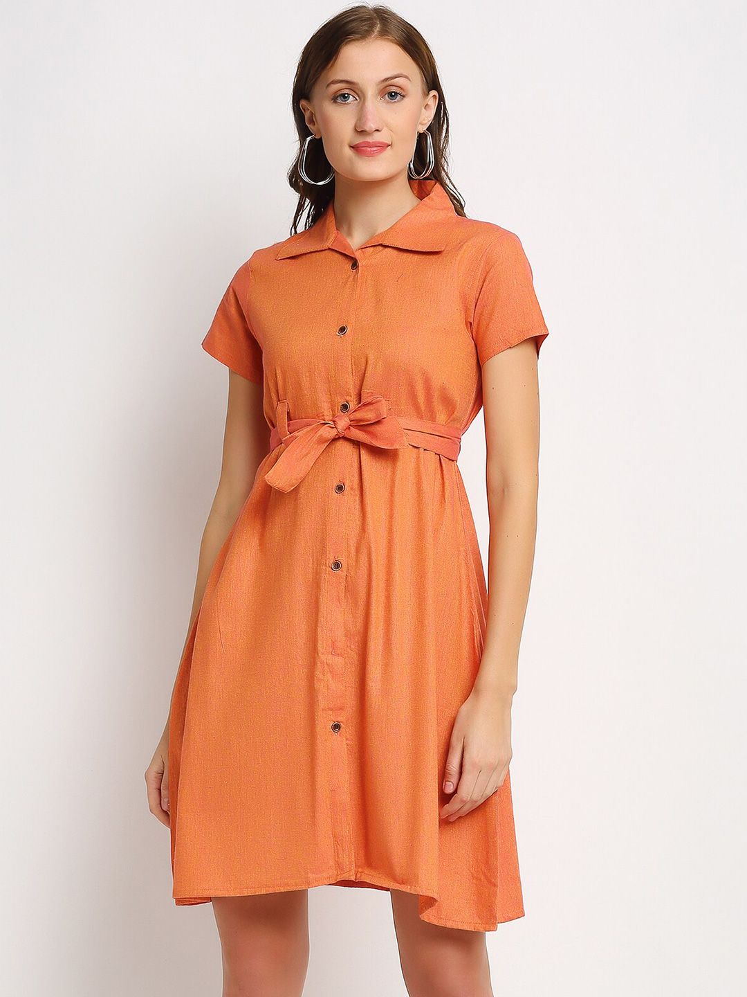 Enchanted Drapes Red Shirt Dress Price in India