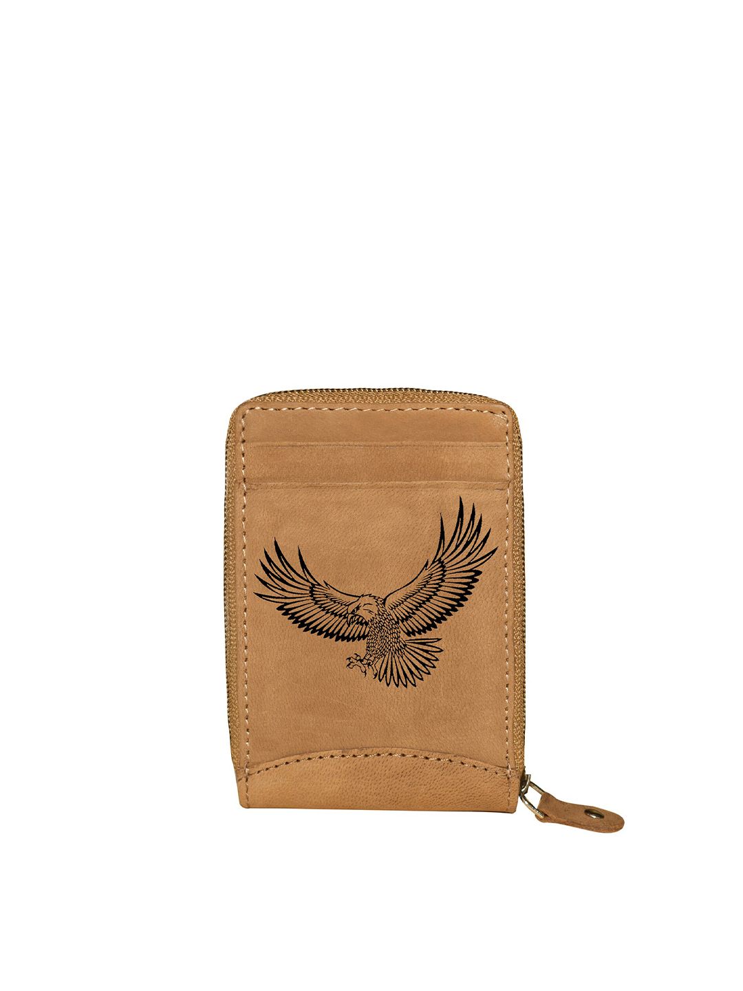 ABYS Unisex Tan Leather Card Holder Price in India