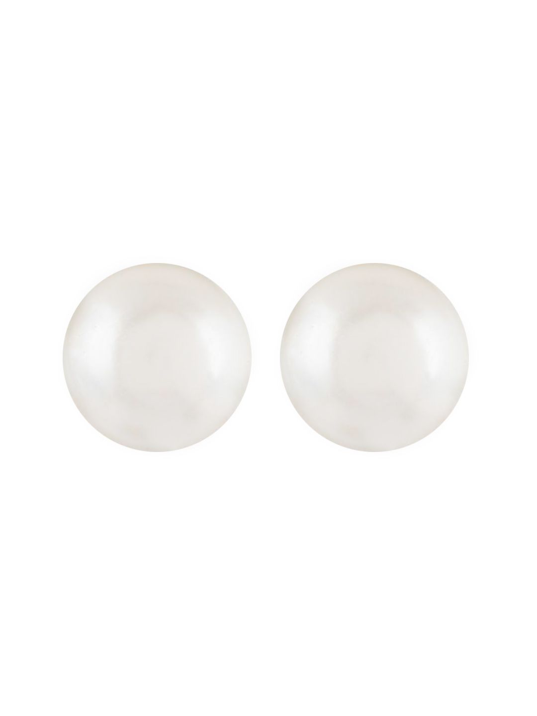 ERILINE JEWELRY Silver-Plated & White Contemporary Studs Earrings Price in India