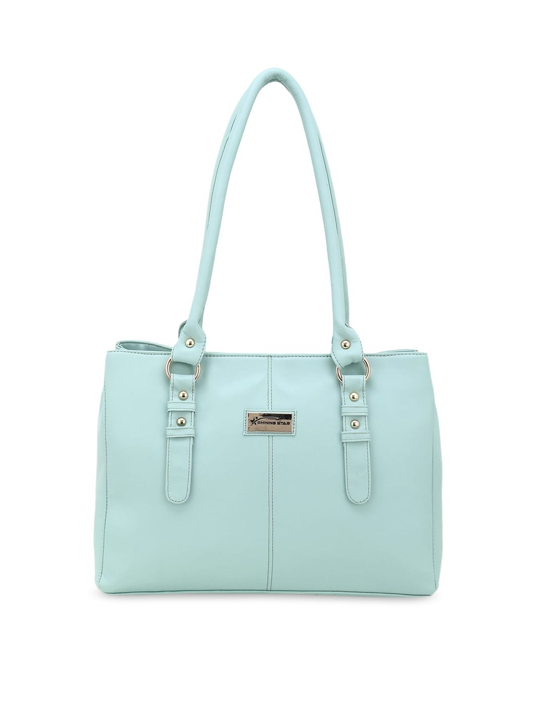 SHINING STAR Sea Green PU Structured Shoulder Bag Price in India