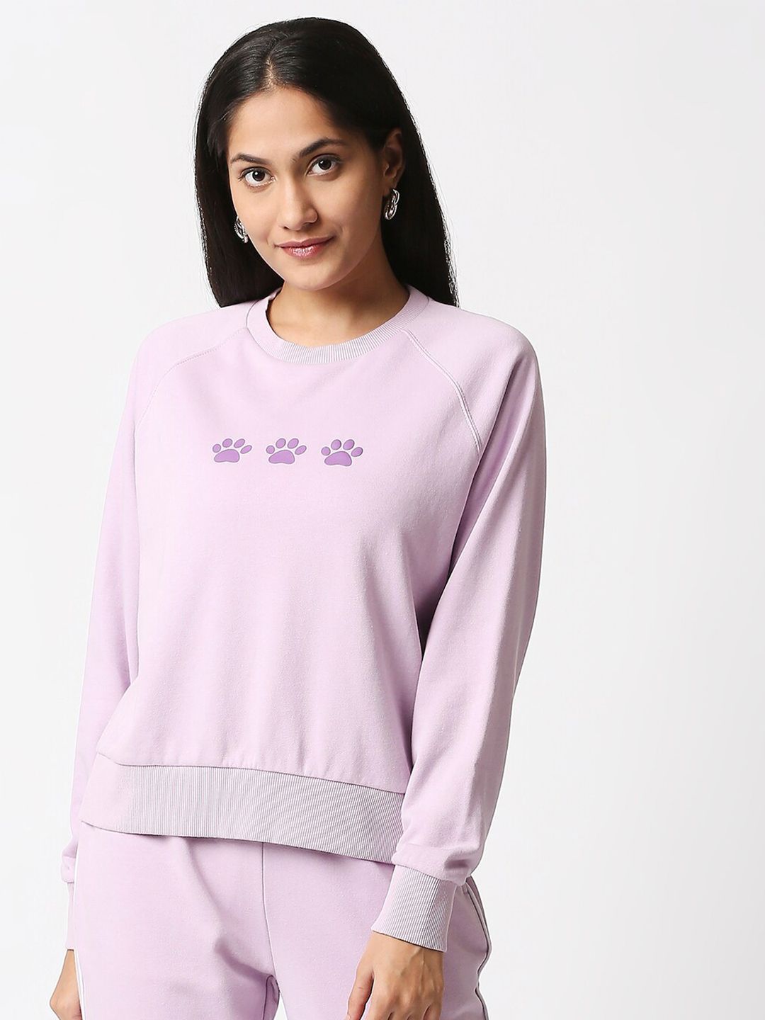 20Dresses Women Lavender Sweatshirt Price in India