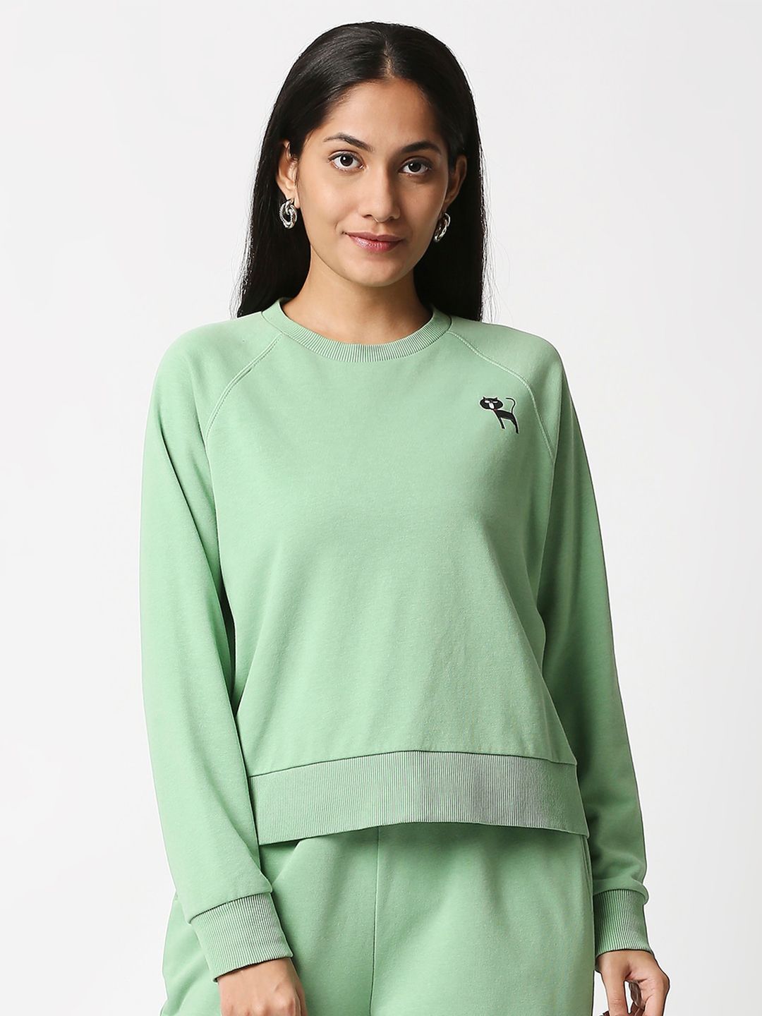 20Dresses Women Green Sweatshirt Price in India