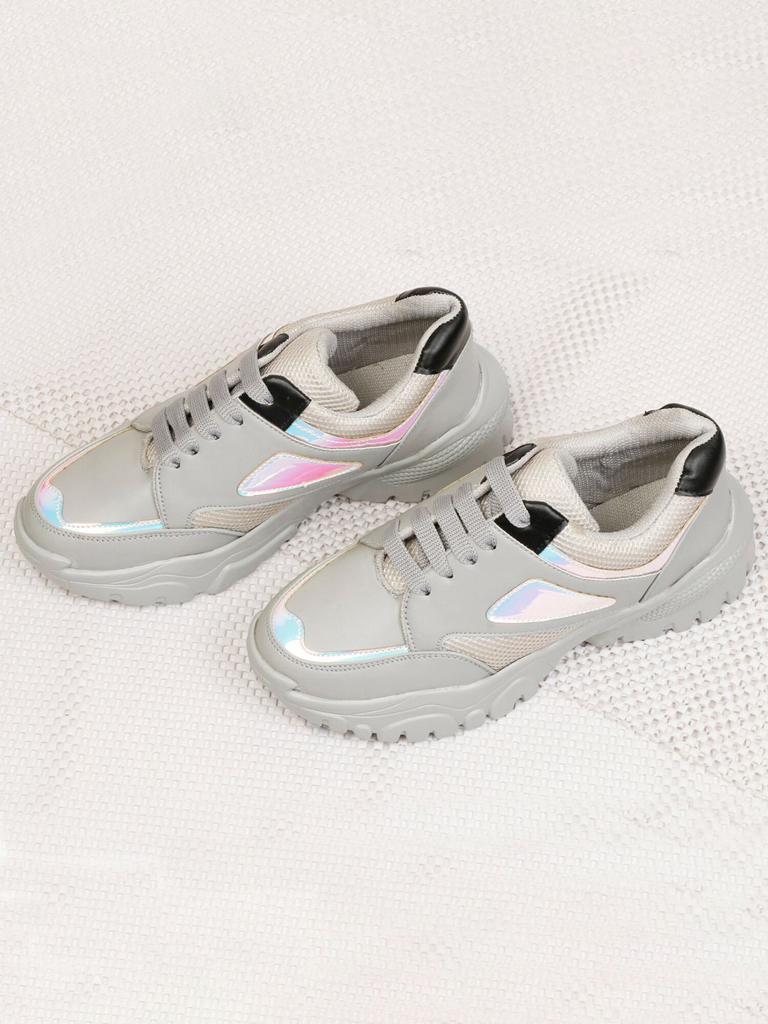 Denill Women Grey Running Shoes Price in India