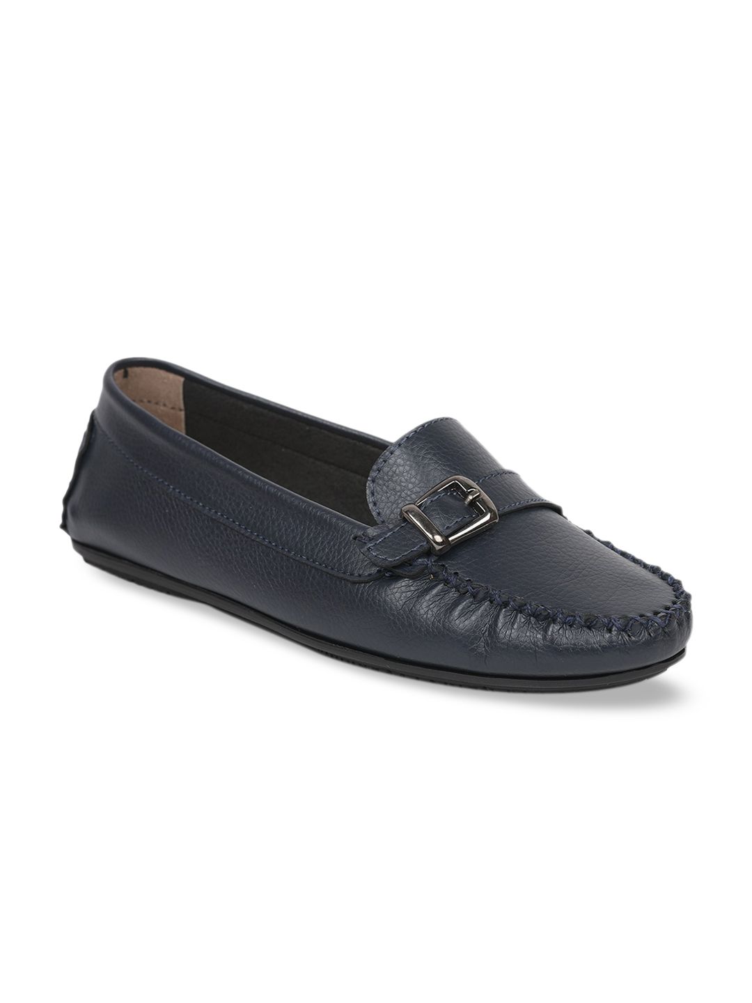 Liberty Women Navy Blue Loafers Price in India