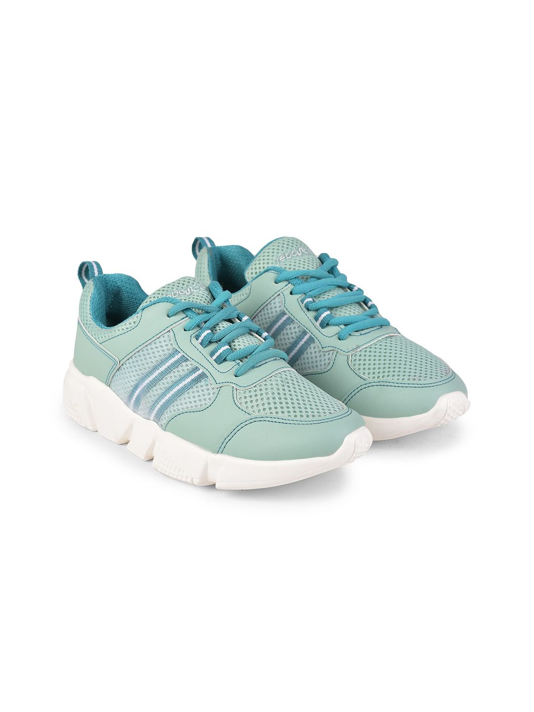 Liberty Women Sea Green Mesh Running Non-Marking Shoes Price in India