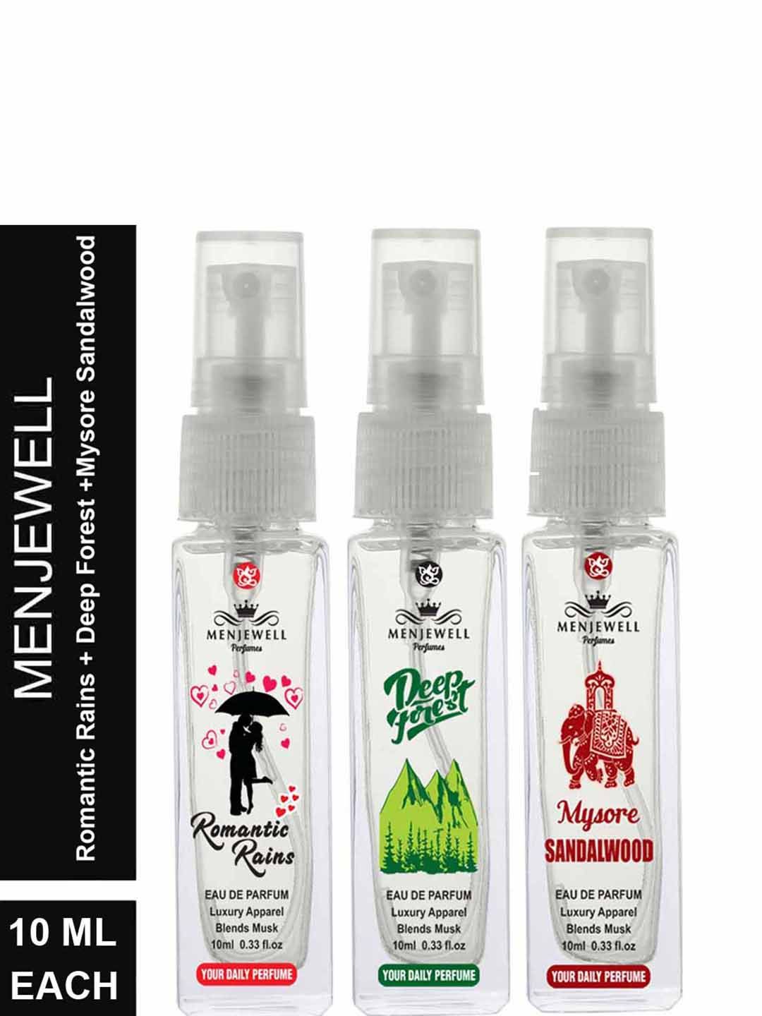 Menjewell Women Pack of 3 Perfumes 30ml Price in India