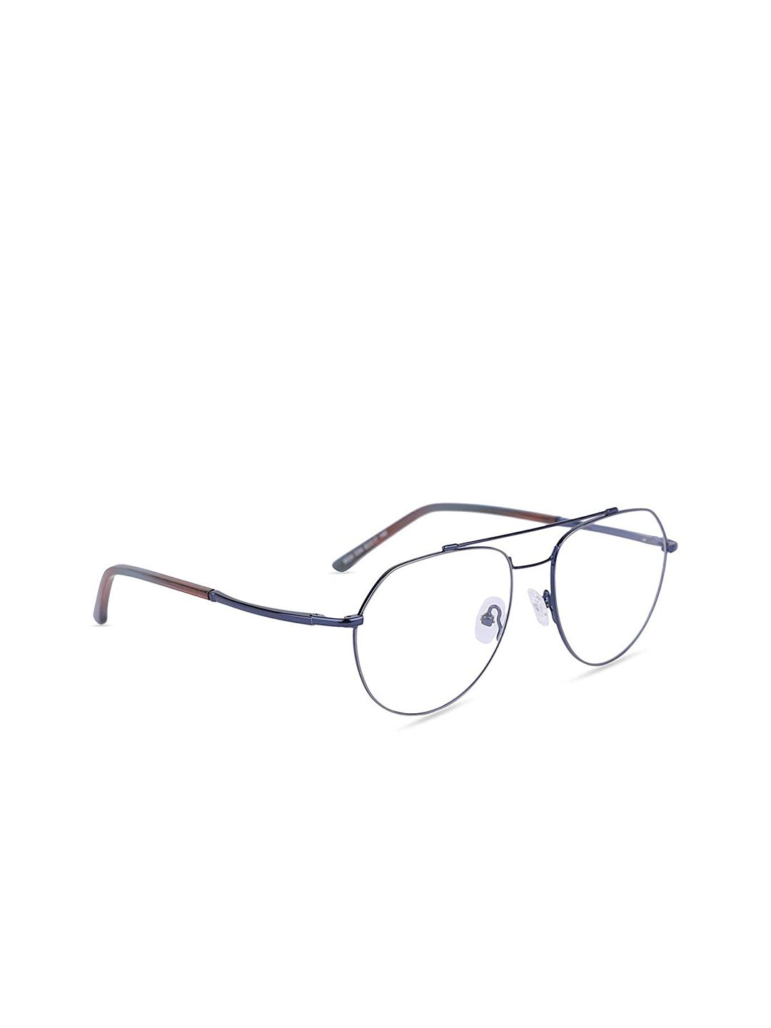 MARC LOUIS Unisex Blue Aviator Frame ML 8024 C04 Price in India