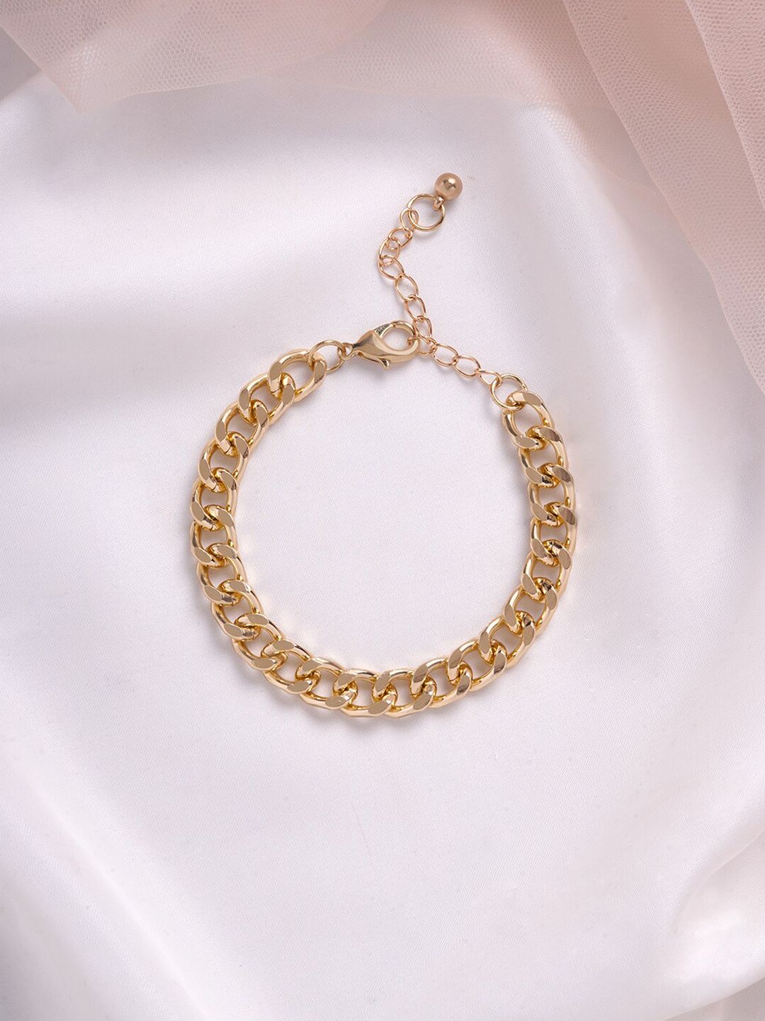 BEWITCHED Women Gold-Toned Linked Bracelet Price in India