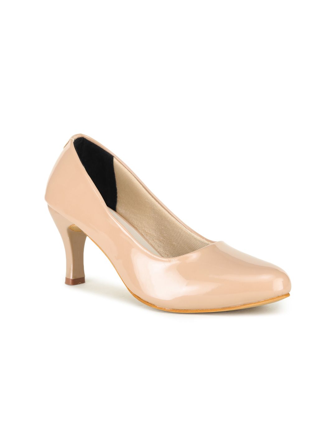 SAPATOS Tan Pumps with Laser Cuts Price in India