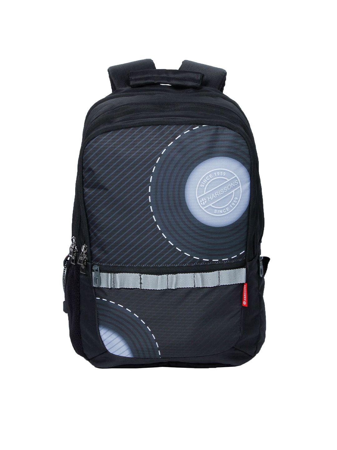 Harissons Unisex Black Graphic Printed Backpack Price in India