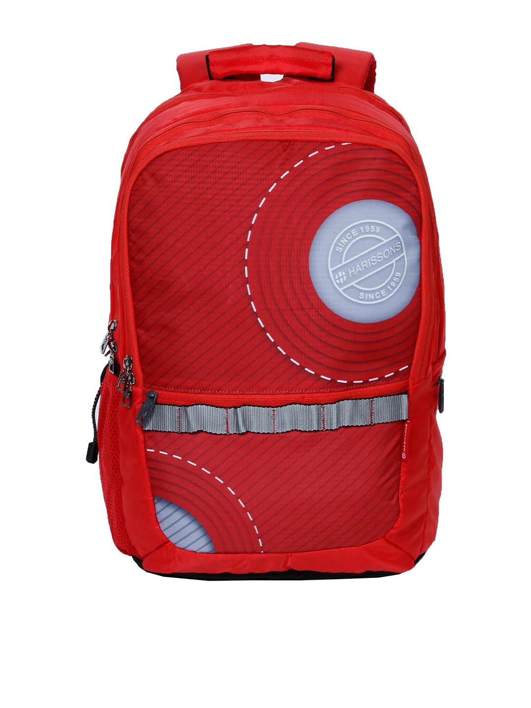 Harissons Unisex Red & Grey Backpack Price in India