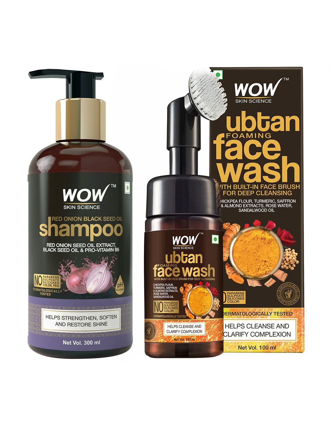 WOW SKIN SCIENCE Set of Shampoo & Face Wash Price in India
