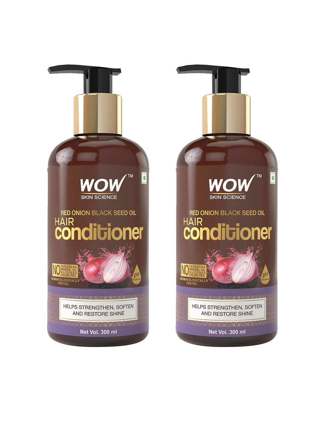 WOW SKIN SCIENCE Set of 2 Red Onion Black Seed Oil Hair Conditioner Price in India