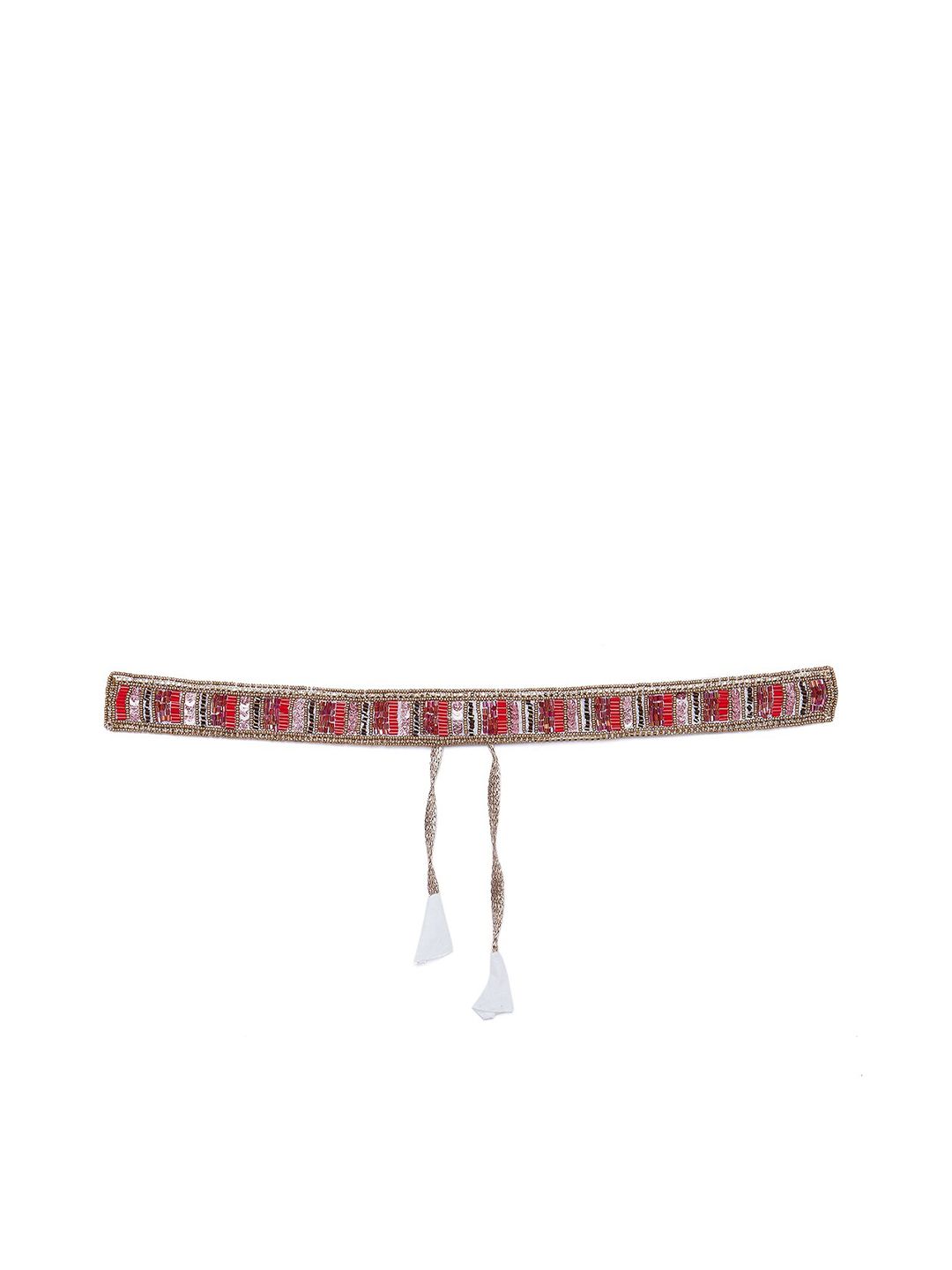 Athena Women Pink Embellished Belt Price in India