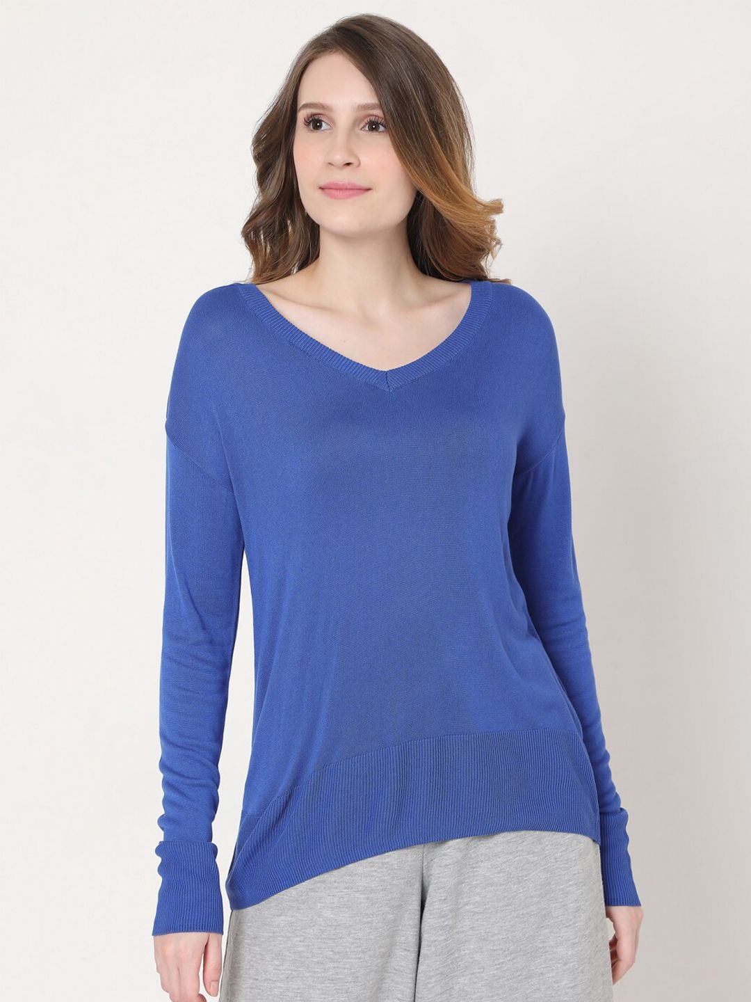 Vero Moda Women Blue Pullover Price in India