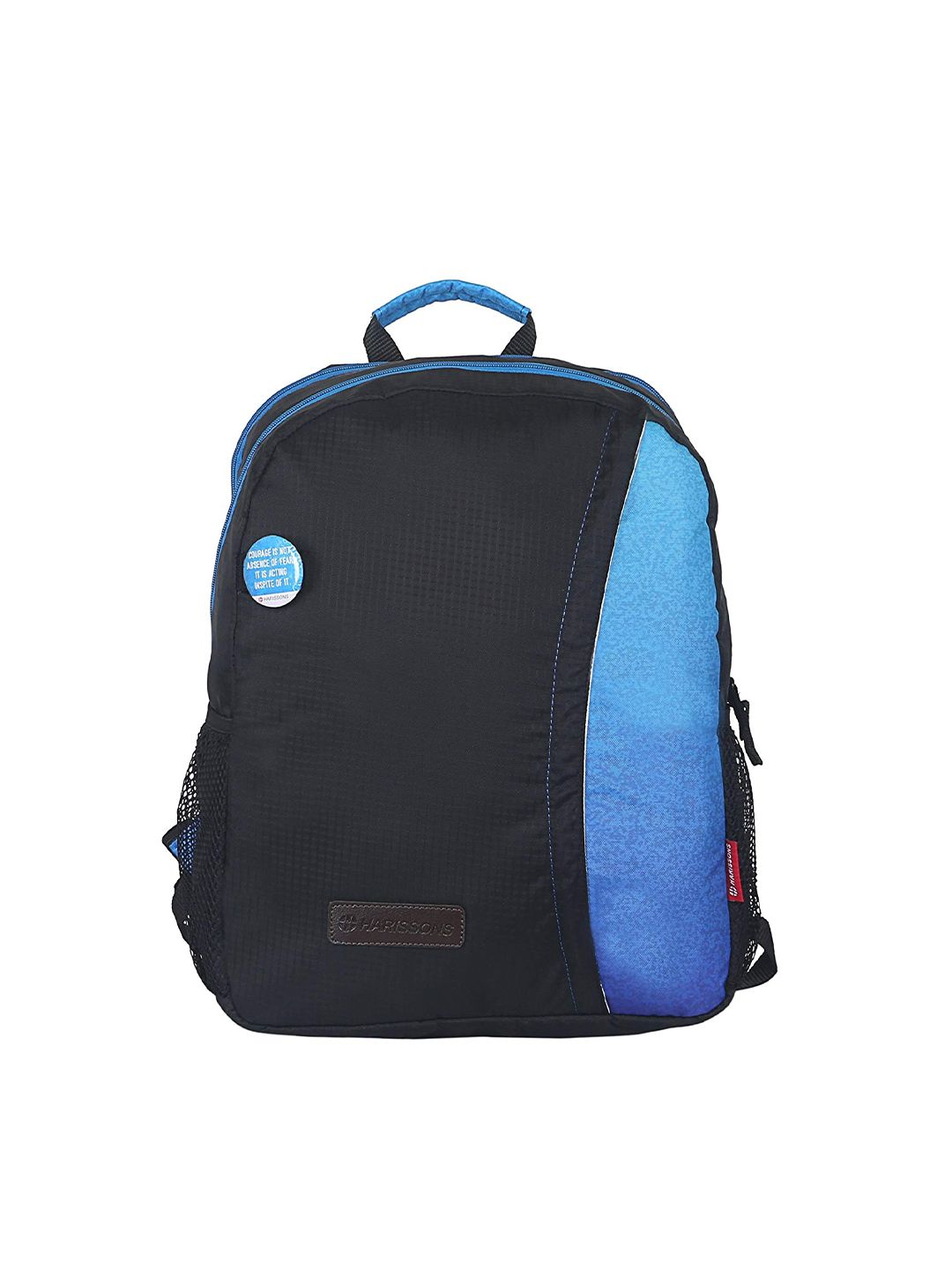 Harissons Unisex Blue & Black Backpack Price in India