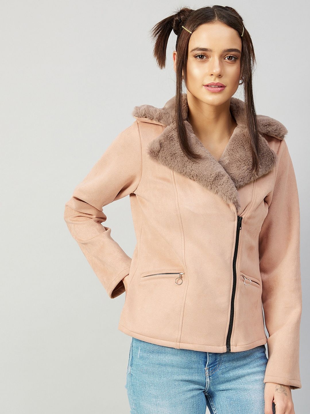 Athena Women Beige Tailored Jacket Price in India