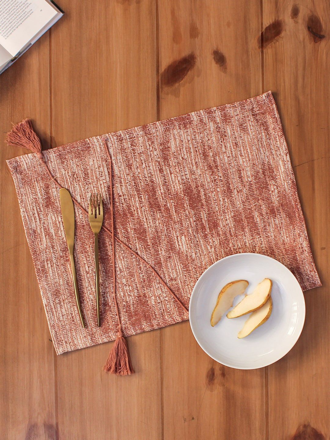 House This Pink Cotton Table Placemat Price in India