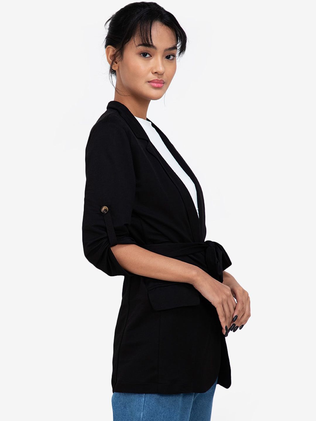 ZALORA BASICS Women Black Tailored Jacket Price in India