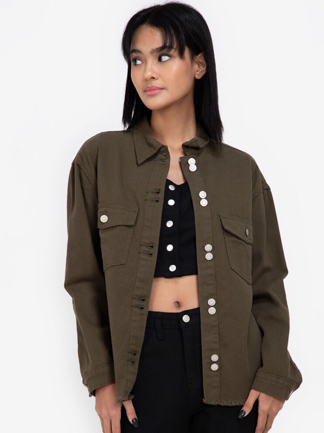 ZALORA BASICS Women Green Tailored Jacket Price in India