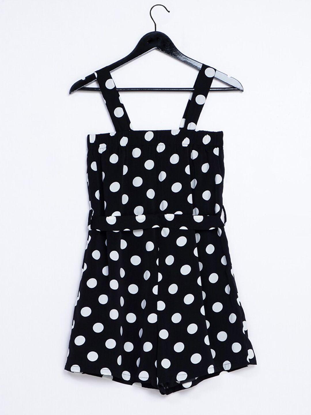 ZALORA BASICS Black & White Printed Jumpsuit Price in India