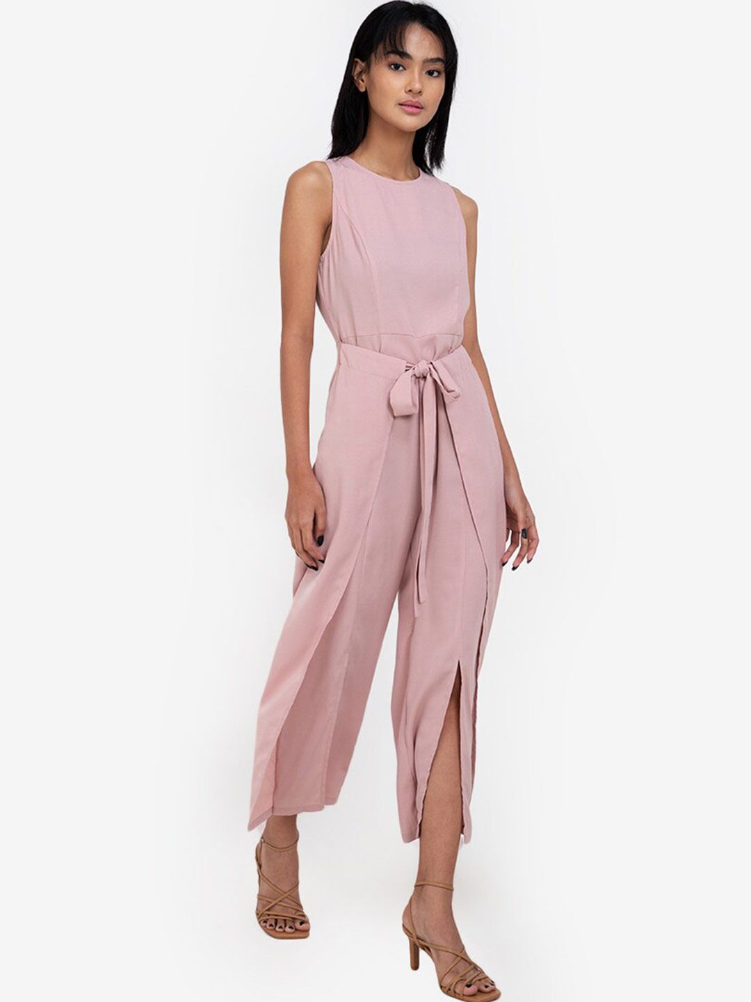 ZALORA BASICS BASICS Pink Culotte Jumpsuit