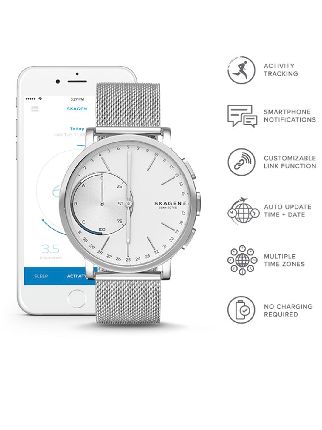 Buy SKAGEN Connected Men White Hybrid Watch SKT1100 - Smart