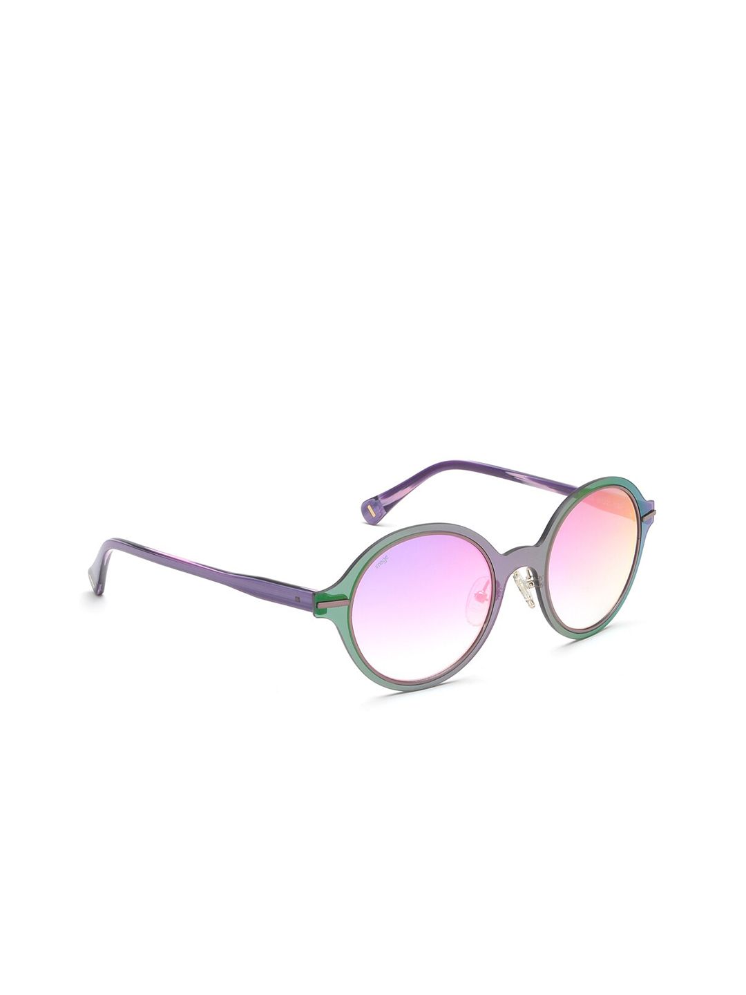 Image Women Pink Lens & Purple Round Sunglasses IMS685C6SG Price in India