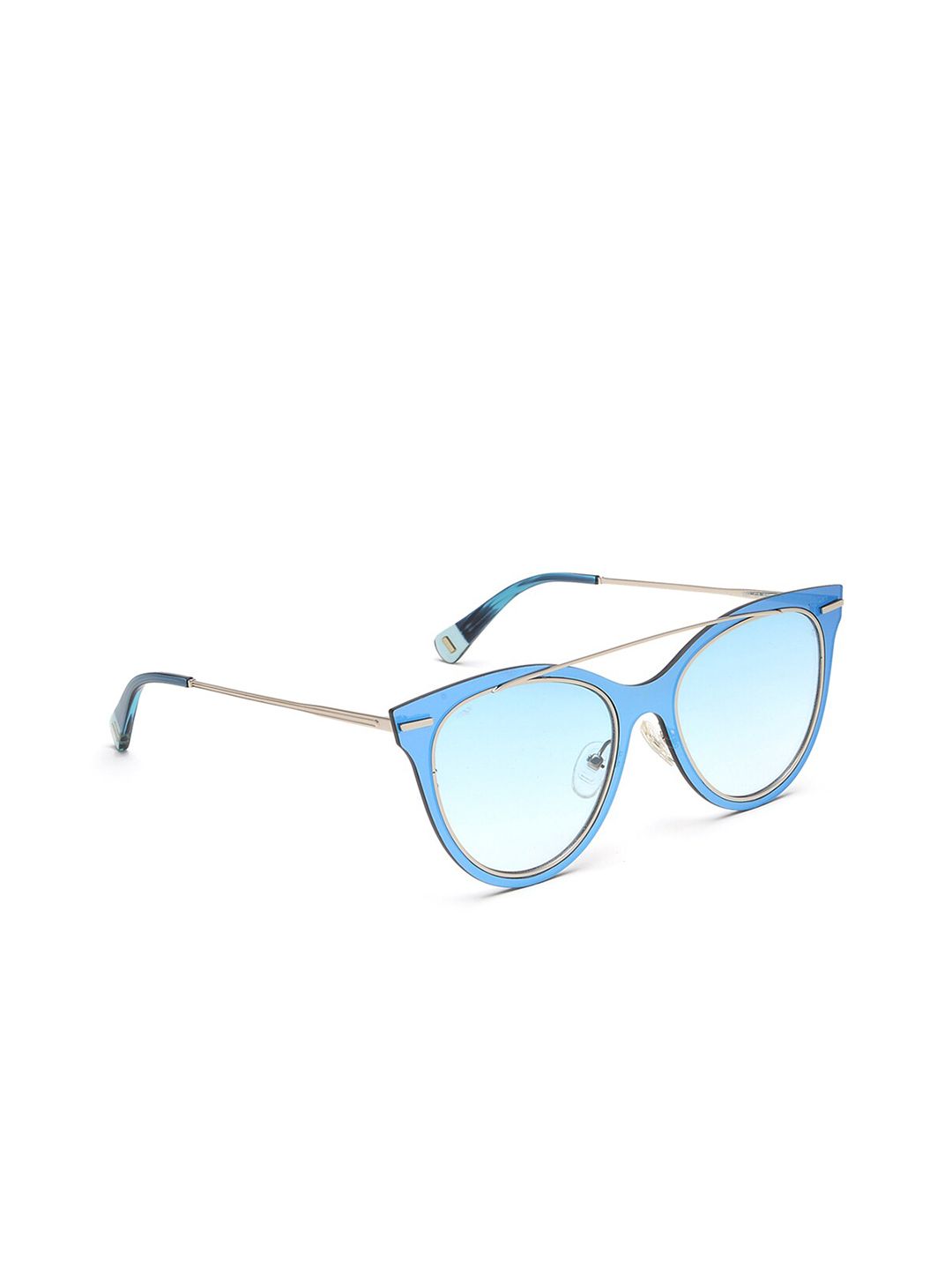 Image Women Blue Lens & Blue Cateye Sunglasses IMS690C7SG-Blue Price in India