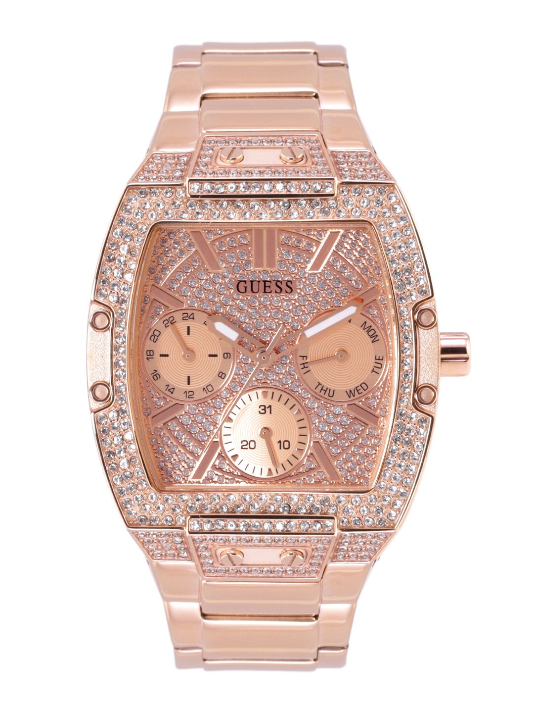 GUESS GUESS Tonneau 36mm Rose Gold Dial Analog Women Watch - GW0104L3