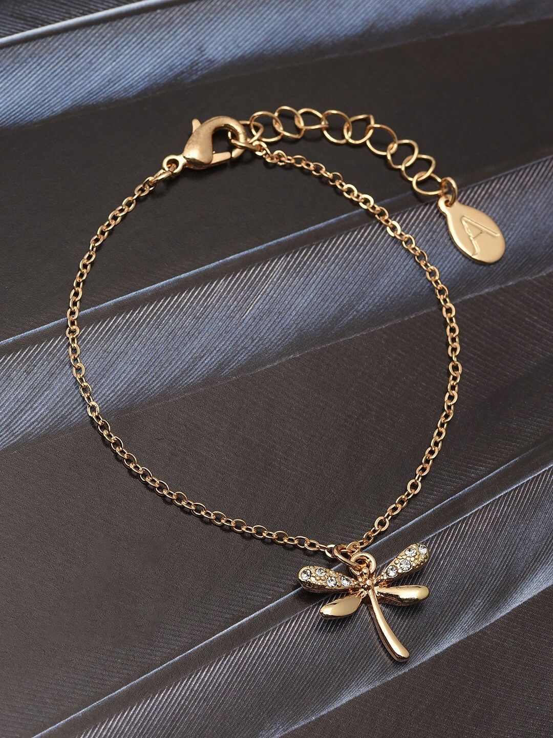 Accessorize London Women's Gold Dragonfly Bracelet Price in India