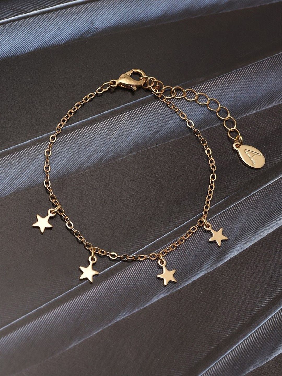 Accessorize London Women's Gold Star Station Bracelet Price in India