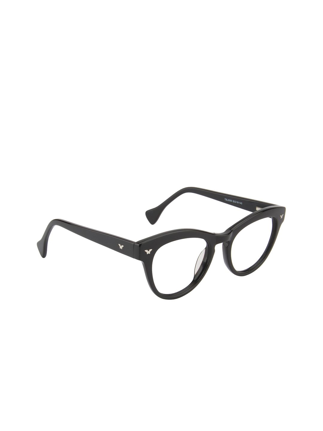 Ted Smith Women Black Full Rim Cateye Frames TSD-TSL3009_C3-BLK Price in India