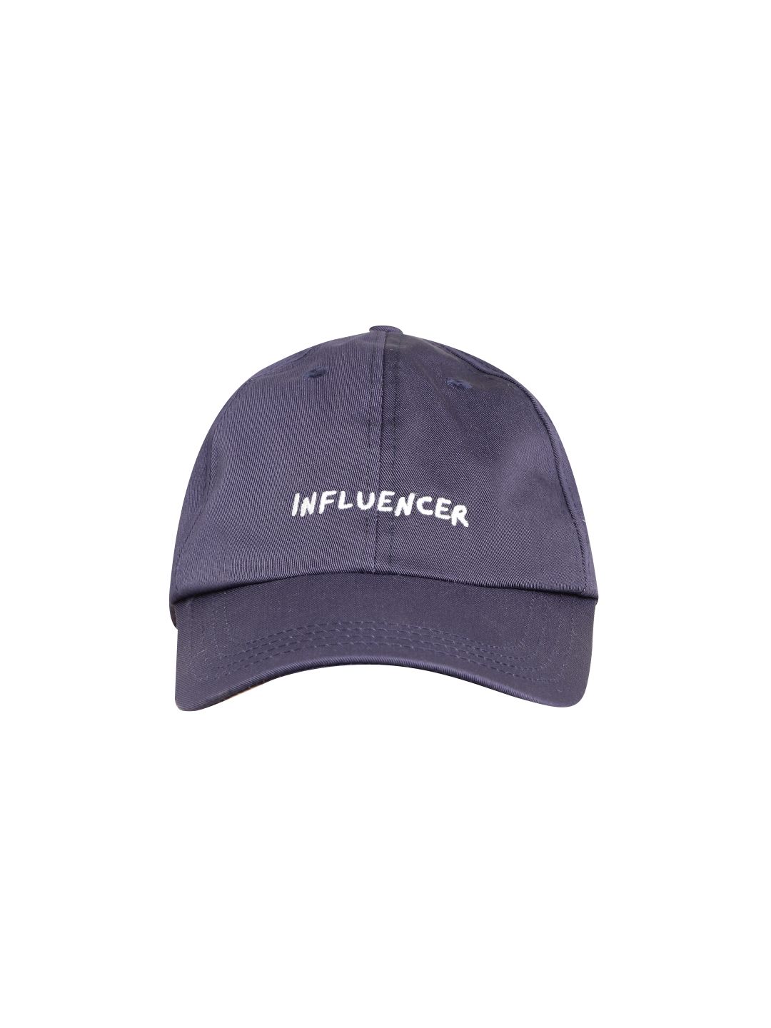 Blueberry Unisex Navy Blue & White Influencer Embroidered Baseball Cap Price in India