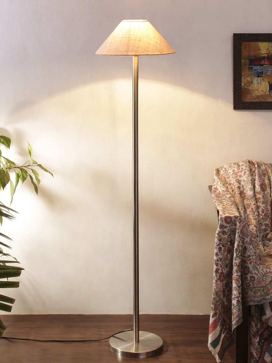Devansh White Contemporary Floor Lamp Price in India