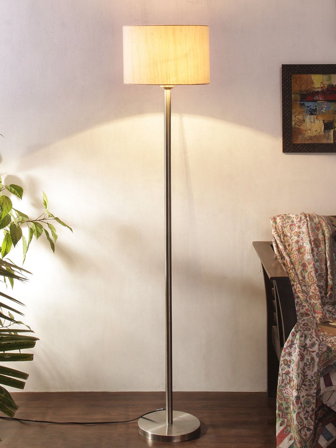 Devansh White Contemporary Floor Lamp Price in India