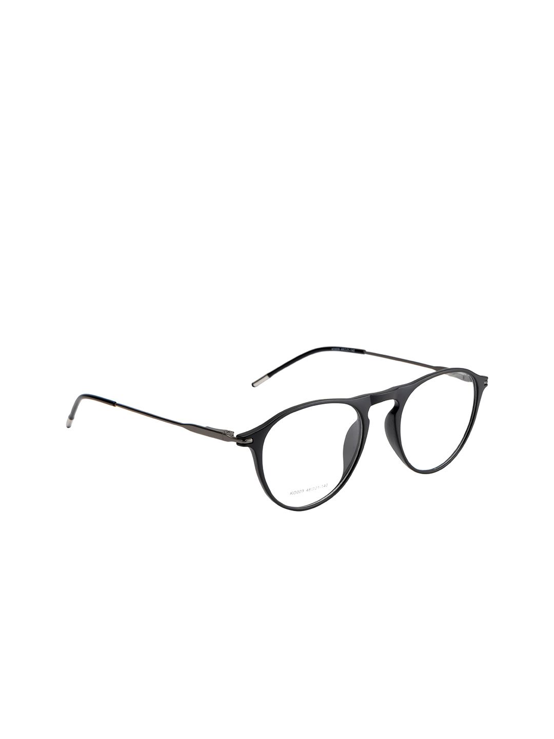 Ted Smith Unisex Black Full Rim Aviator Frames - TSD-KO009_M.BLK-Black Price in India