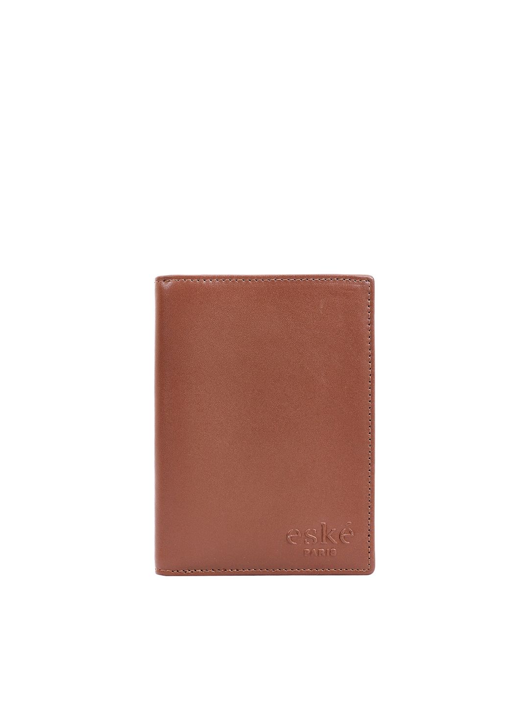 Eske Unisex Tan Leather Passport Holder Price in India