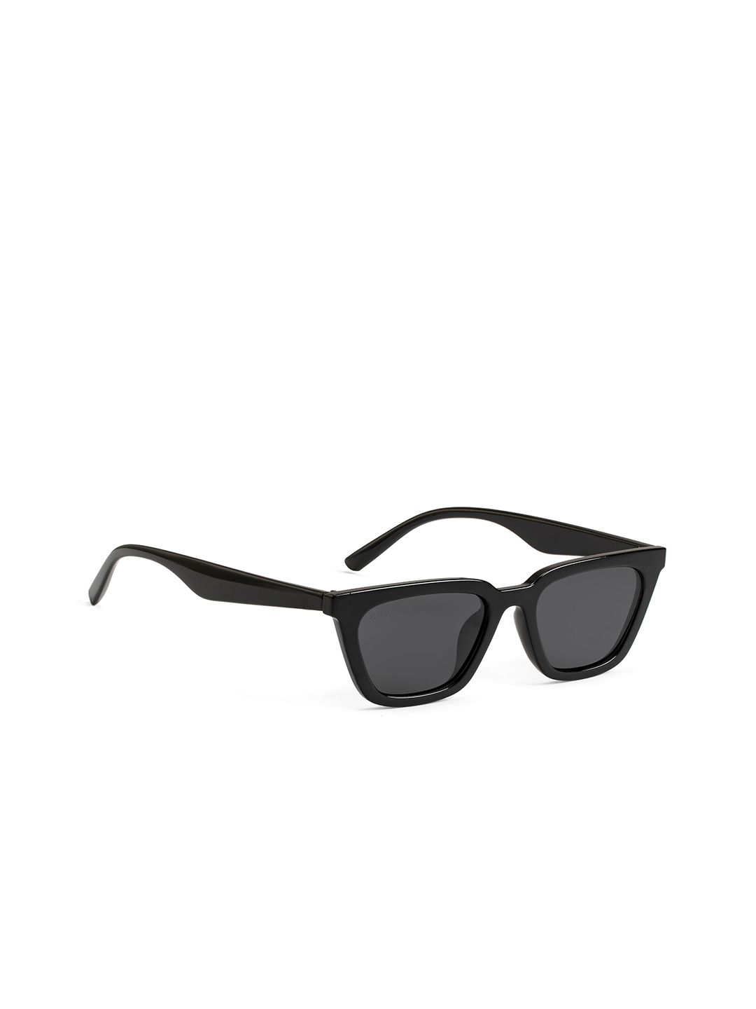 ROYAL SON Unisex Black Lens & Black Square Sunglasses with Polarised & UV Protected Lens Price in India