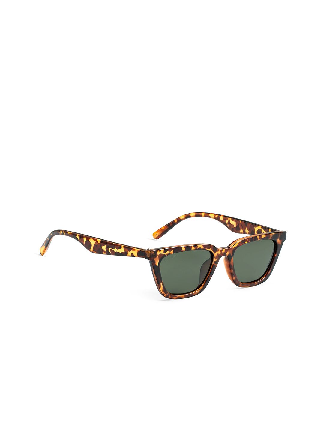 ROYAL SON Unisex Green & Brown Polarised & UV Protected Square Sunglasses CHI00126 Price in India