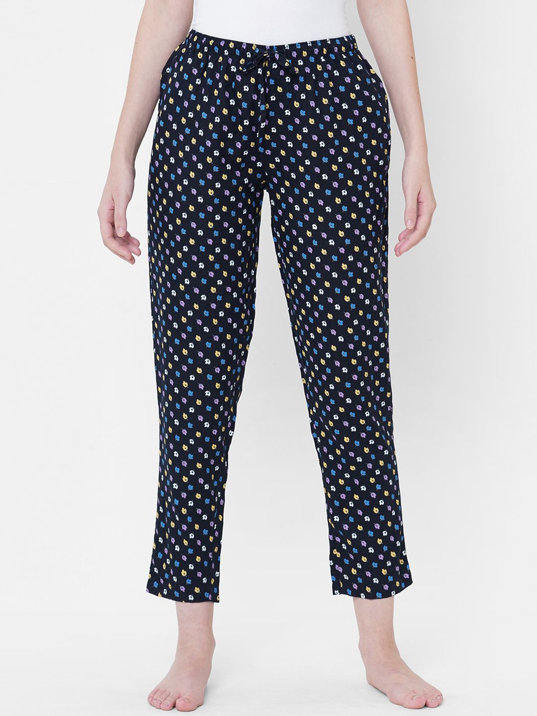 URBAN SCOTTISH Woman Multi Colour Printed Lounge Pants Price in India