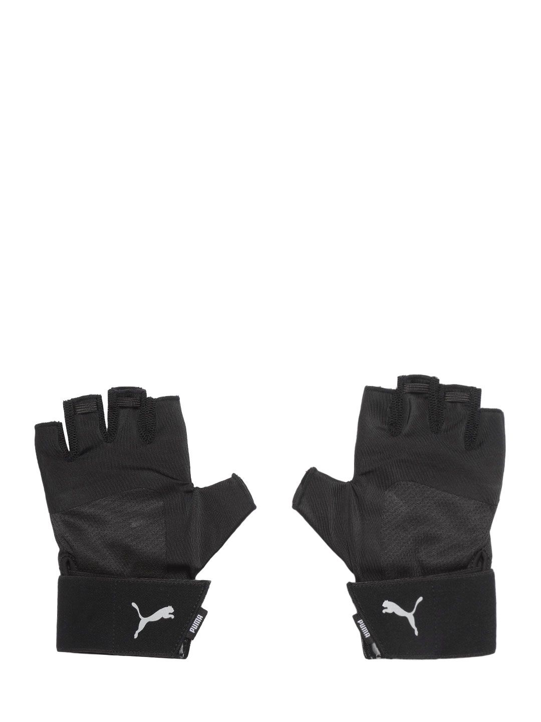 Puma Unisex 1Black Solid Training Essential Premium Gloves with Wrist Strap Price in India