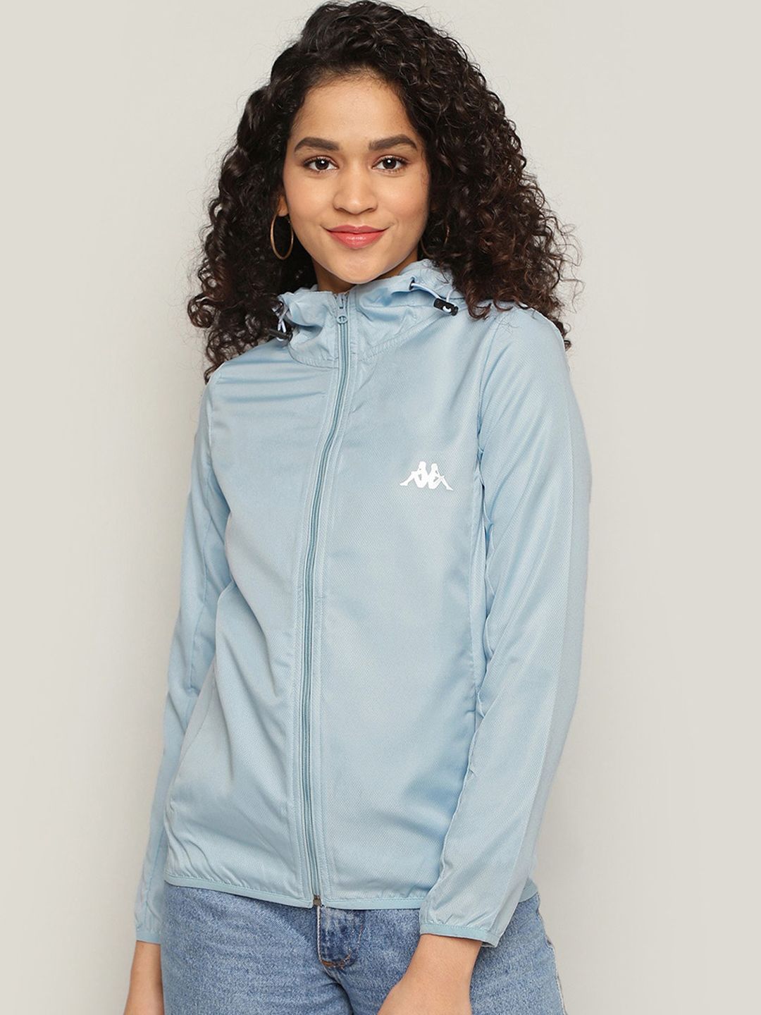 Kappa Women Blue Sporty Jacket Price in India