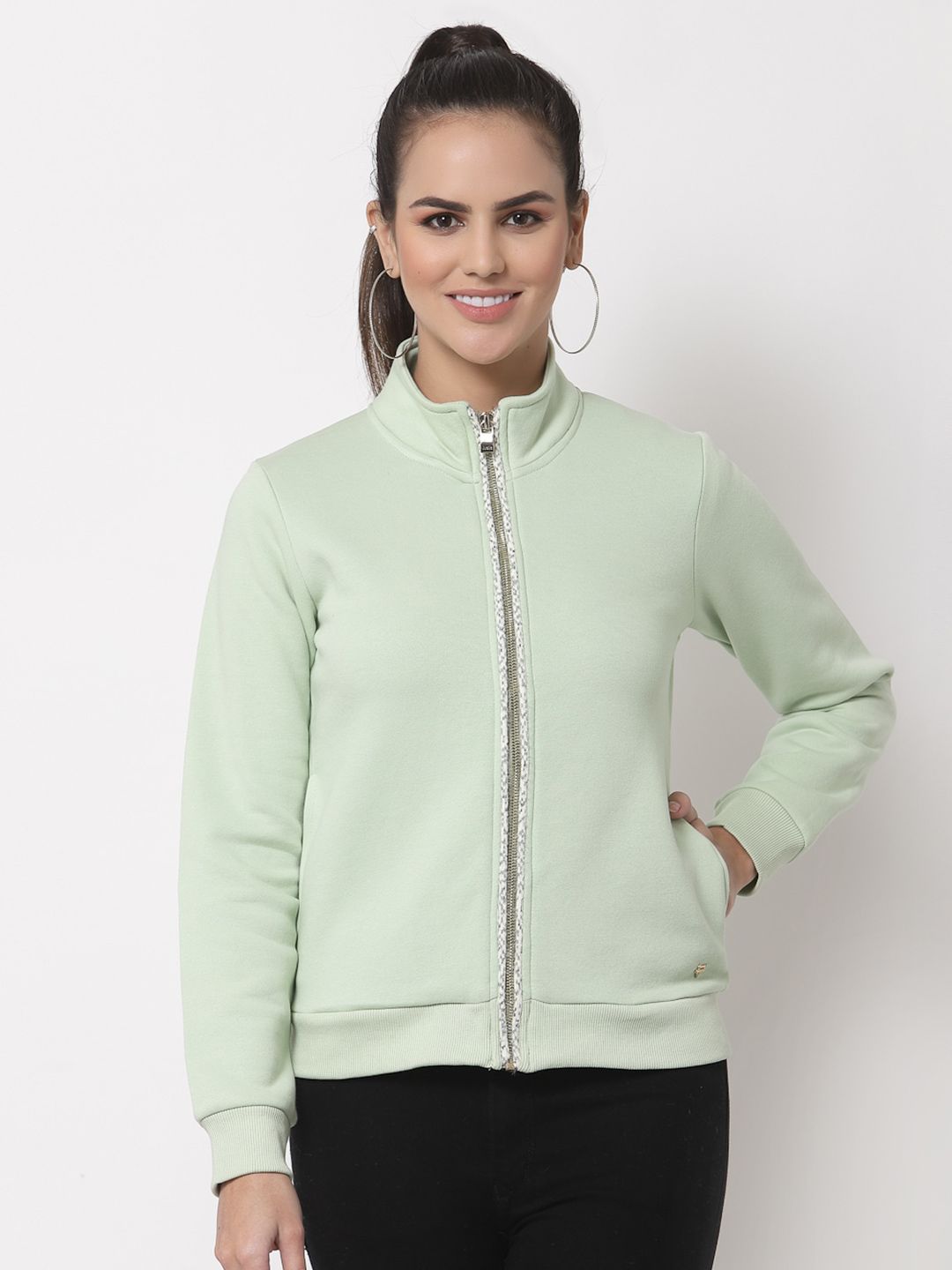 Juelle Women Green Sweatshirt Price in India