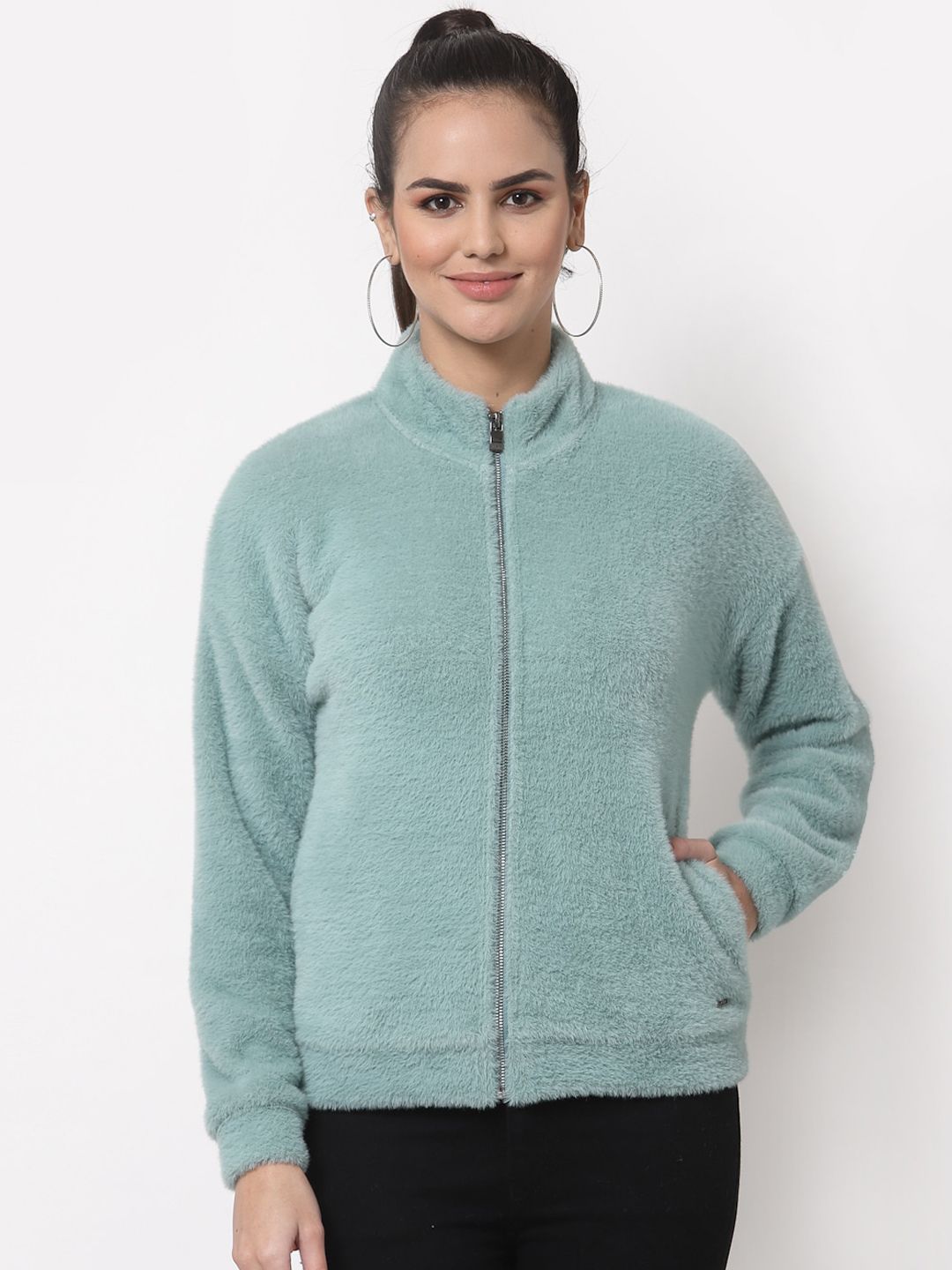 Juelle Women Green Sweatshirt Price in India