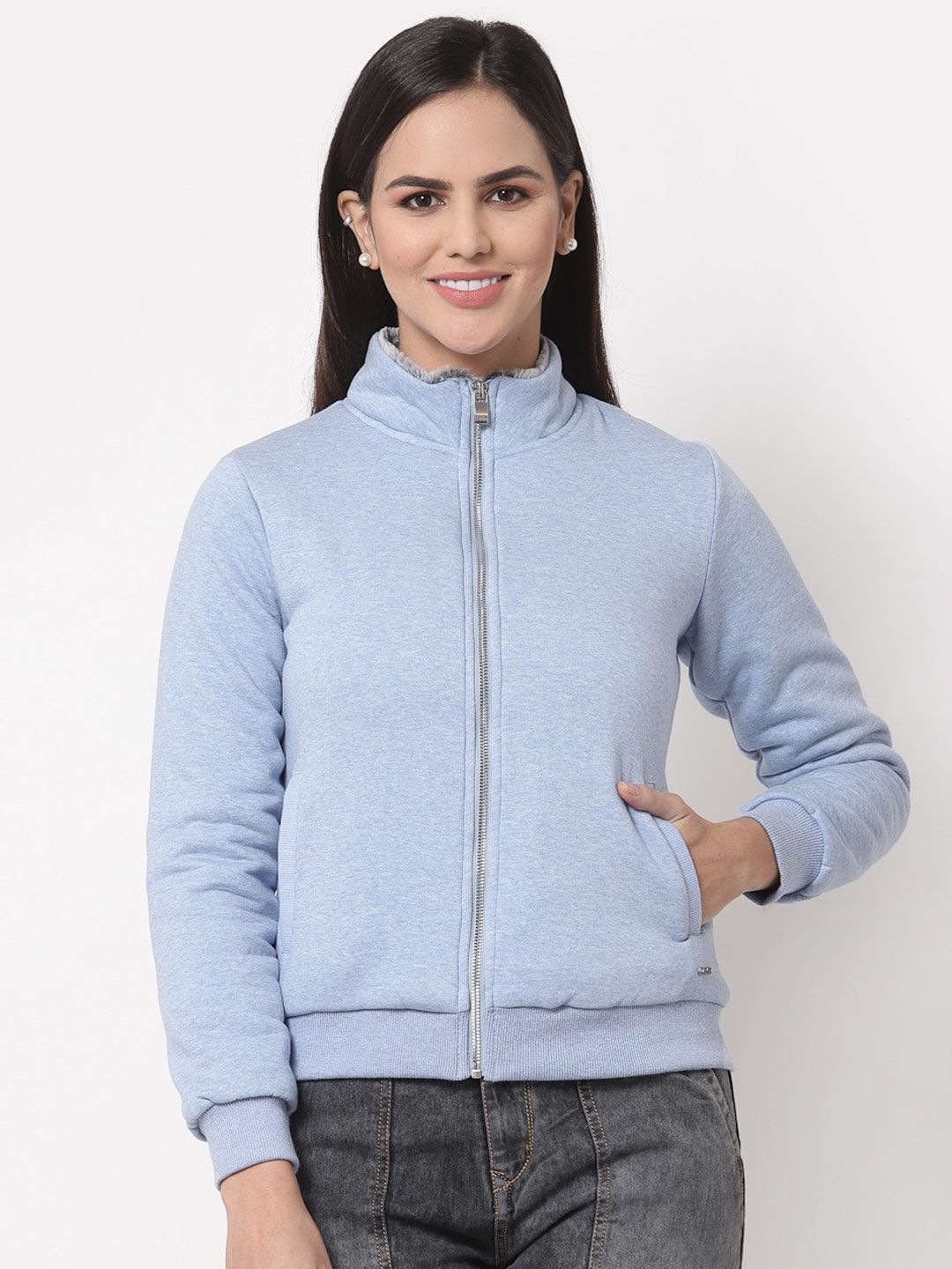 Juelle Women Blue Sweatshirt Price in India