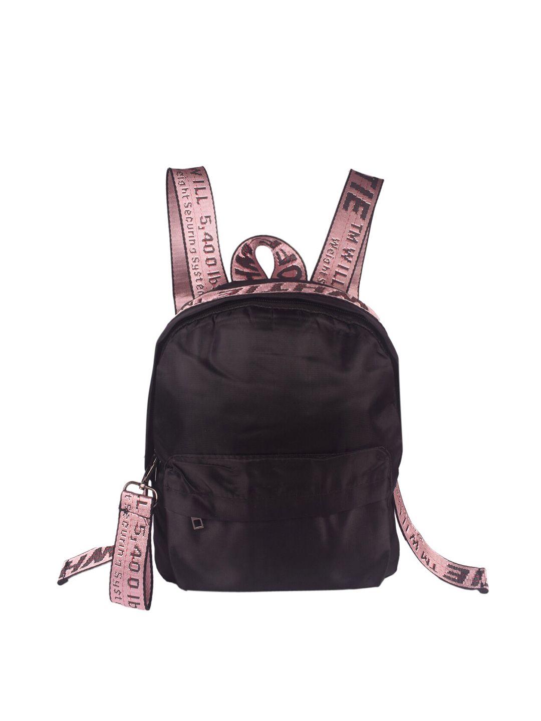 Bagkok Women Black & Pink Backpack Price in India