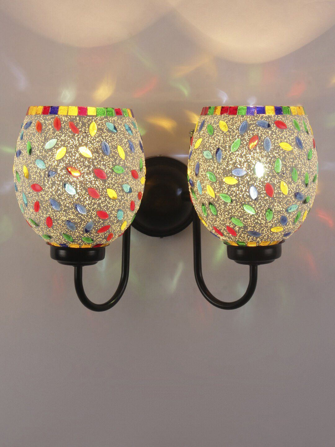 Devansh Multi Mosaic Glass Ceiling Lamp Price in India